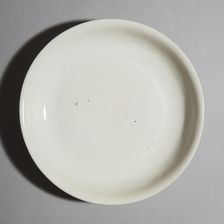 White dish with anhua design of two phoenix and cloud scroll design, Song dynasty, c.1300