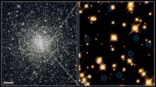 White dwarf stars in Globular Cluster M4H Bond (STSCI). Creator: Unknown