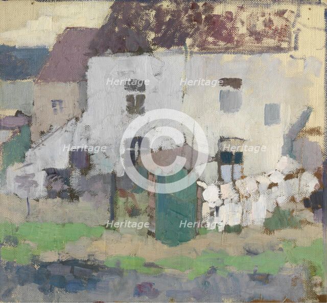 White Façades and Garden at Bosvoorde, 1907. Creator: Rik Wouters.