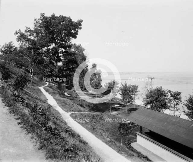 White Fish [sic] Bay from terrace, between 1880 and 1899. Creator: Unknown.