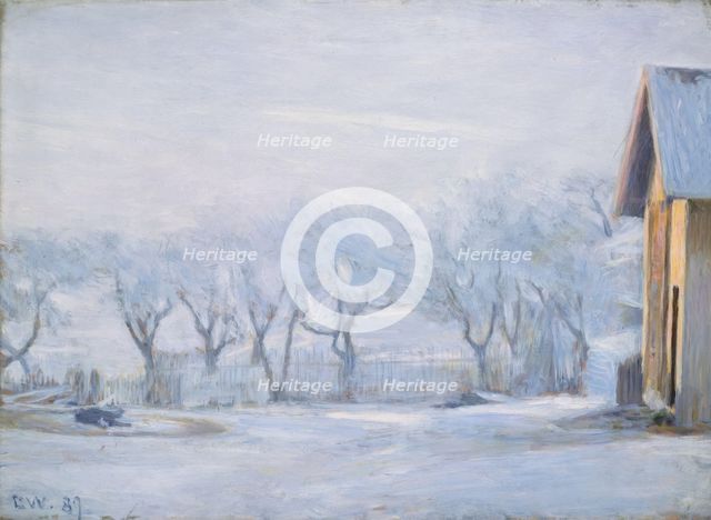 White Frost, 1889. Creator: Erik Werenskiold.
