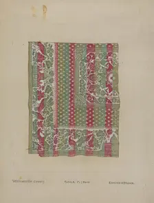 White House Bed Cover, c. 1936. Creator: Edmond W. Brown