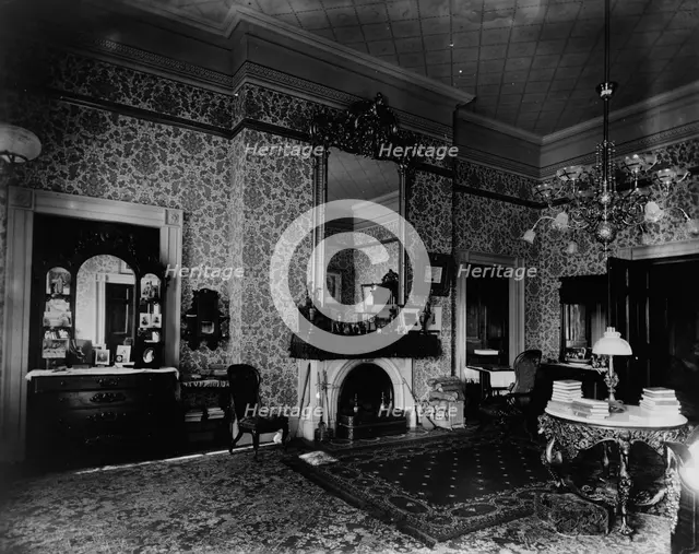 White House bedroom, c1893, printed later. Creator: Frances Benjamin Johnston.
