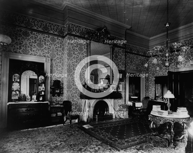 White House bedroom, c1893, printed later. Creator: Frances Benjamin Johnston.