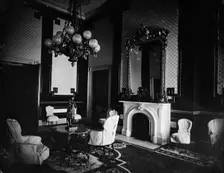 White House interior, Old Green Room (1st interior photo?) President's study, between 1860 and 1880. Creator: Unknown