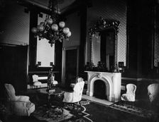 White House interior, Old Green Room (1st interior photo?) President's study, between 1860 and 1880. Creator: Unknown