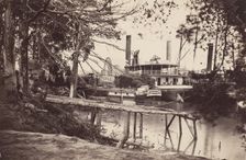White House Landing, Pamunkey River, 1864. Creators: Tim O'Sullivan, Mathew Brady