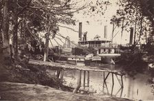 White House Landing, Pamunkey River, 1864. Creators: Tim O'Sullivan, Mathew Brady