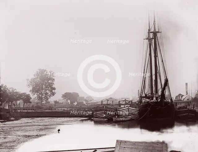 White House Landing, Pamunkey River, 1861-65. Creator: Tim O'Sullivan.
