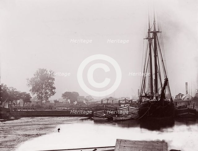 White House Landing, Pamunkey River, 1861-65. Creator: Tim O'Sullivan.