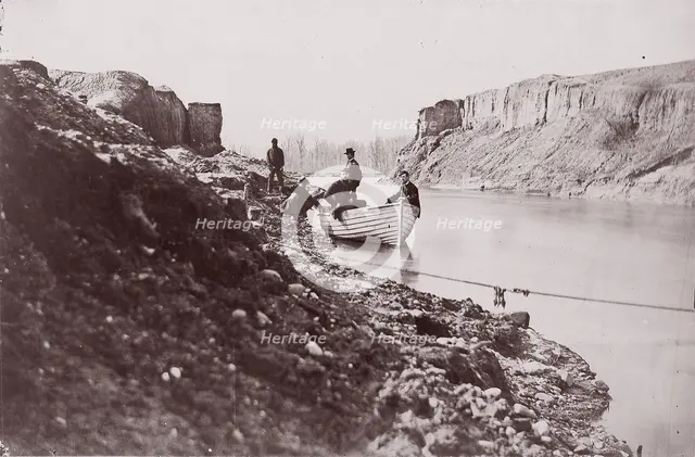 White House Landing, Pamunkey River, 1861-65. Creator: Tim O'Sullivan.