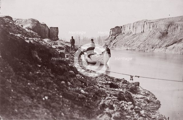 White House Landing, Pamunkey River, 1861-65. Creator: Tim O'Sullivan.