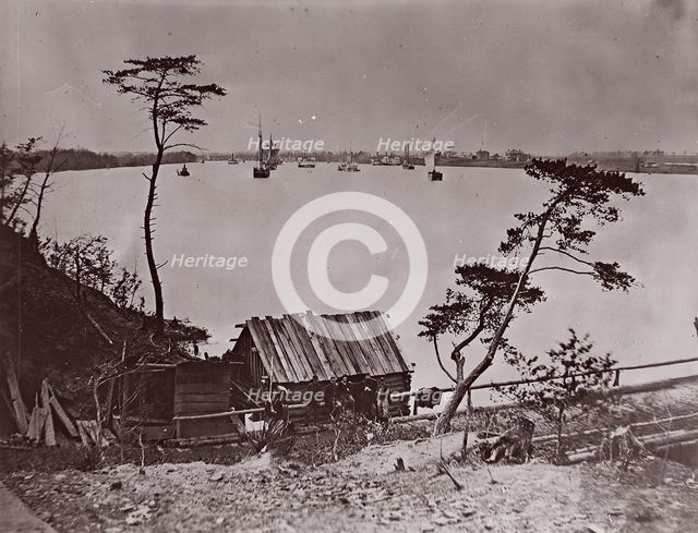 White House Landing, Pamunkey River, 1861-65. Creator: Tim O'Sullivan.