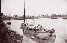 White House Landing, Pamunkey River, 1861-65. Creator: Tim O'Sullivan