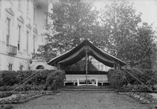 White House, Southwest Garden, which Replaced the West Colonial Garden, 1914. Creator: Harris & Ewing