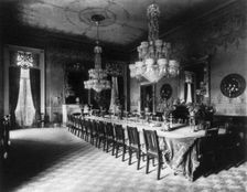 White House, State Dining Room, 1890. Creator: Unknown