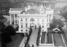 White House - Tent in Rose Garden, 1914. Creator: Harris & Ewing