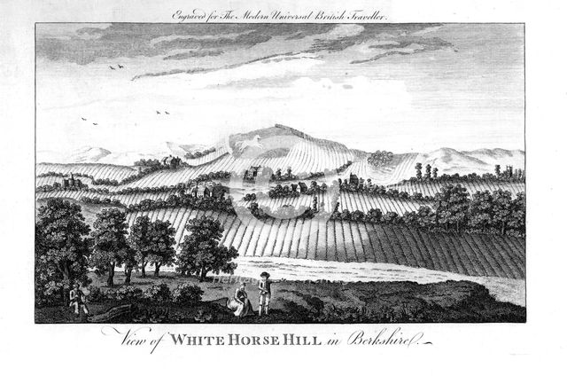 White Horse Hill, Berkshire, late 18th century. Creator: Unknown.