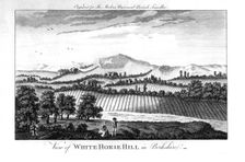 White Horse Hill, Berkshire, late 18th century. Creator: Unknown