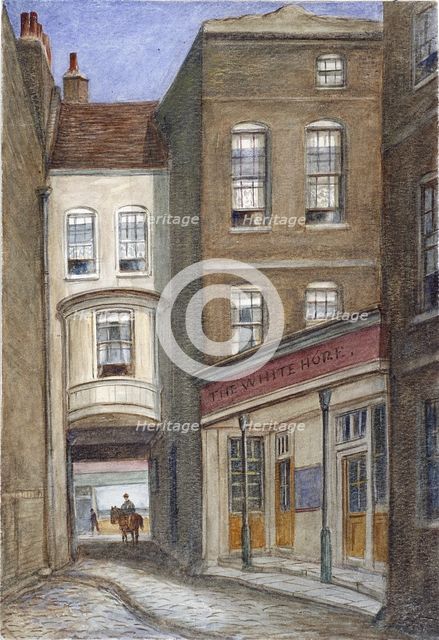 White Horse Inn, Fetter Lane, London, 1870. Artist: JT Wilson
