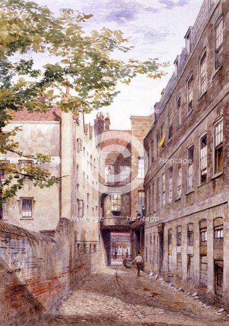 White Horse Inn, Fetter Lane, London, 1882. Artist: John Crowther