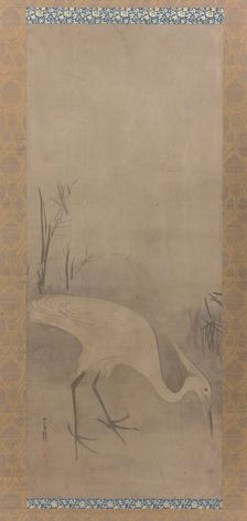 White Heron (Shirosagi zu), early 17th century. Creator: Tawaraya Sotatsu