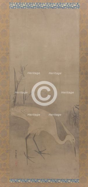White Heron (Shirosagi zu), early 17th century. Creator: Tawaraya Sotatsu.