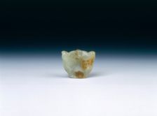 White jade tiger mask, Western Han dynasty, China, 206 BC-8 AD. Creator: Unknown