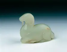 White jade broad-tailed sheep , Northern Song dynasty, China, 960-1127. Creator: Unknown