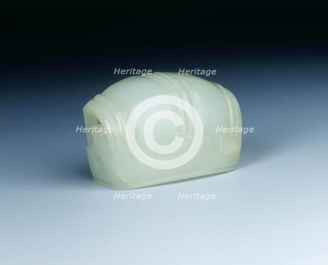 White jade chignon, Ming dynasty, China, 1368-1644. Artist: Unknown