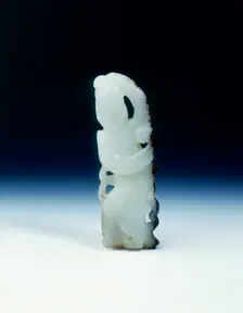 White jade dancing lady, probably Tang or Liao dynasty, China, 8th-11th century. Creator: Unknown