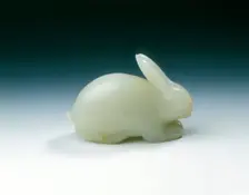 White jade hare, Song dynasty, China, 960-1279. Creator: Unknown