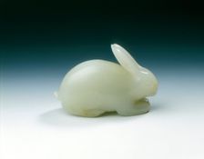White jade hare, Song dynasty, China, 960-1279. Creator: Unknown