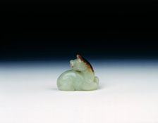 White jade qilin, Ming dynasty, China, 1368-1644. Creator: Unknown