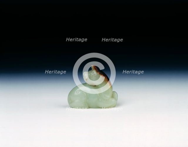 White jade qilin, Ming dynasty, China, 1368-1644. Creator: Unknown.