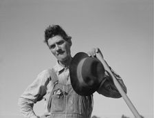 White laborer of the Mississippi Delta, Issaquena County, Mississippi, 1937. Creator: Dorothea Lange