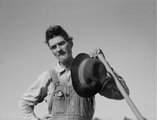 White laborer of the Mississippi Delta, Issaquena County, Mississippi, 1937. Creator: Dorothea Lange