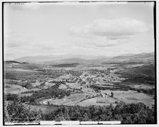 White Mountains & Franconia Mountains from Kilburn Crags, Littleton, White Mountains, c1900. Creator: Unknown