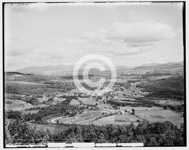 White Mountains & Franconia Mountains from Kilburn Crags, Littleton, White Mountains, c1900. Creator: Unknown.