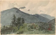 White Mountains from Fernald's Hill, 1860. Creator: Charles de Wolf Brownell