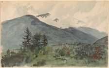 White Mountains from Fernald's Hill, 1860. Creator: Charles de Wolf Brownell