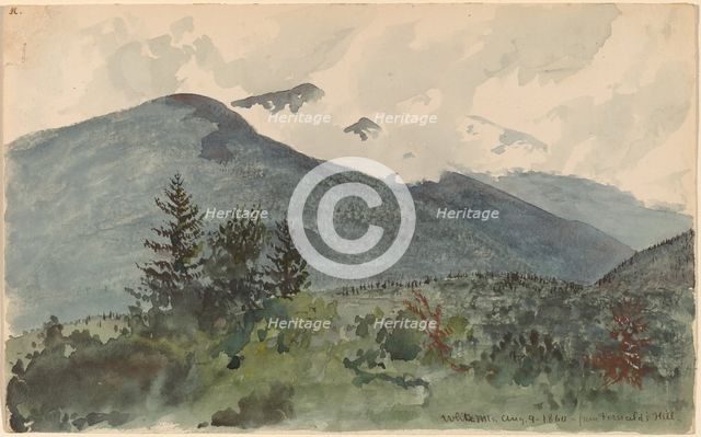 White Mountains from Fernald's Hill, 1860. Creator: Charles de Wolf Brownell.