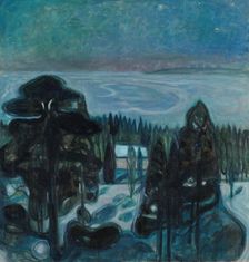 White Night, Started 1900, finished 1901. Creator: Edvard Munch