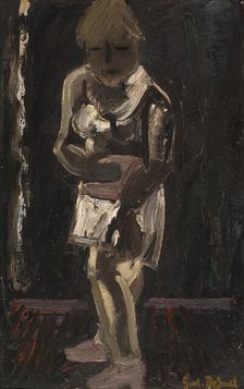 White Shirt on Black Ground, 1941. Creator: Gustave De Smet