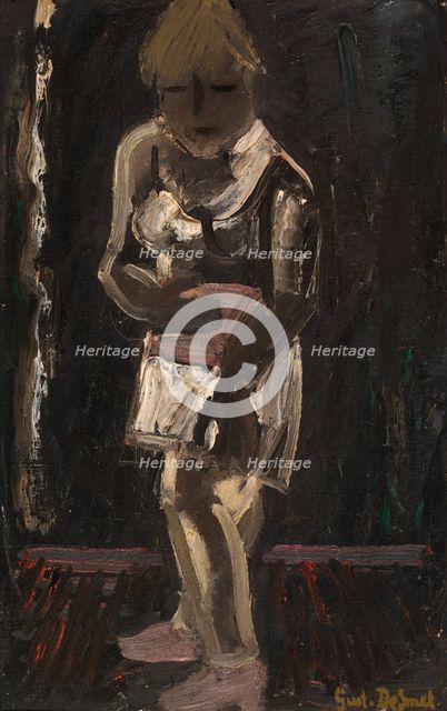 White Shirt on Black Ground, 1941. Creator: Gustave De Smet.