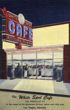 White Spot Cafe, Las Vegas, Nevada, USA, 1950