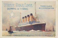 White Star Line. Titanic & Olympic, c. 1910. Artist: Anonymous  