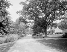 White Sulphur Springs, W. Va., the west approach, c.between 1910 and 1920. Creator: Unknown