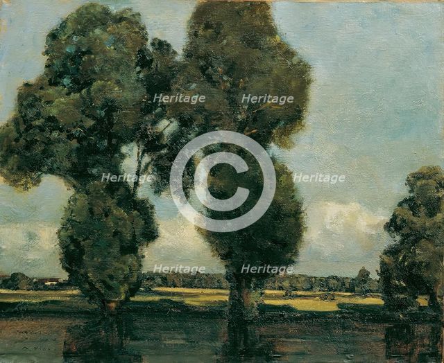 White poplars, 1900. Creator: Adolf Holzel.