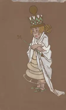 White Queen (costume design for Alice-in-Wonderland) 1915. Creator: William Penhallow Henderson
